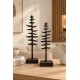 J-Line Kerstboom Aluminium Donkerbruin set-2